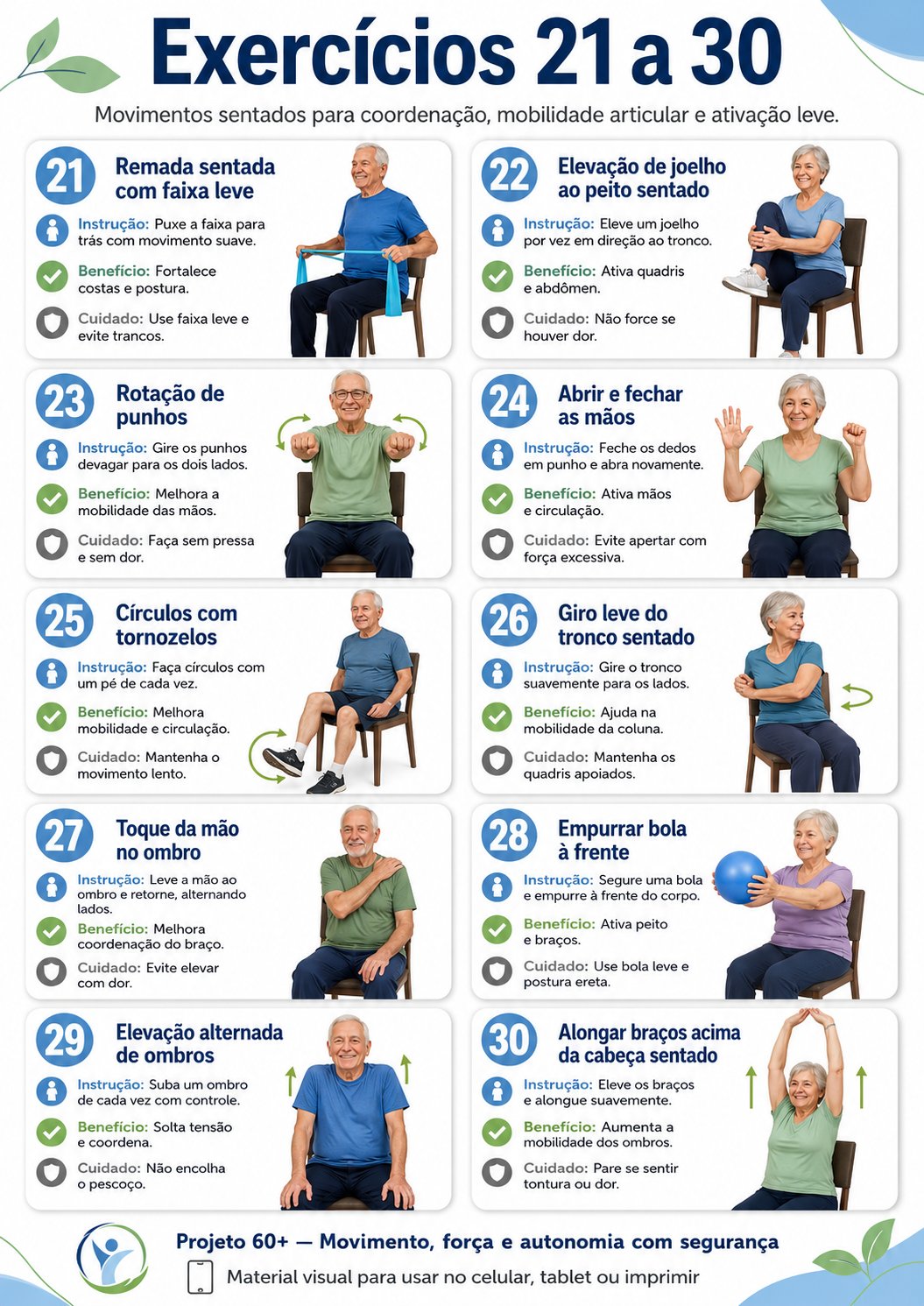 Exercícios 21 a 30 — coordenação