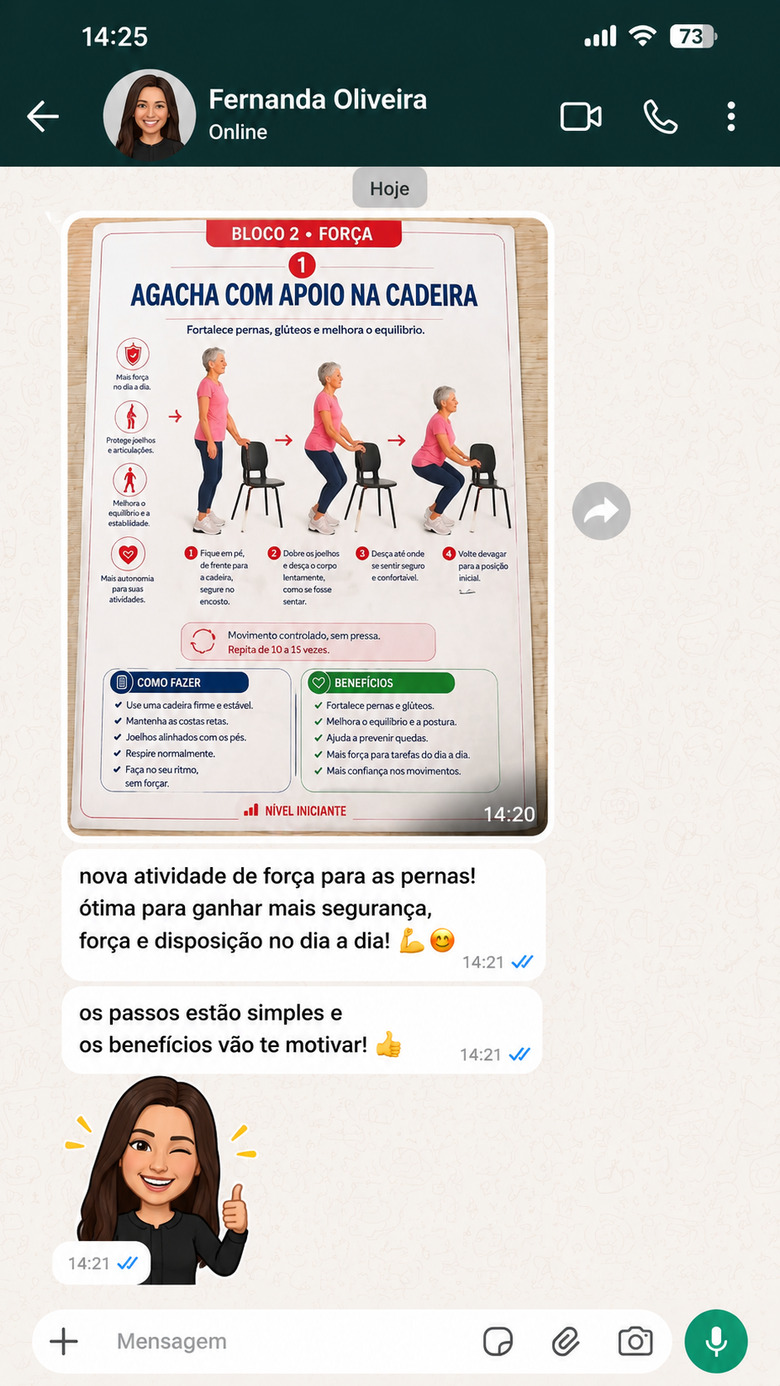 Depoimento no WhatsApp — Fernanda Oliveira